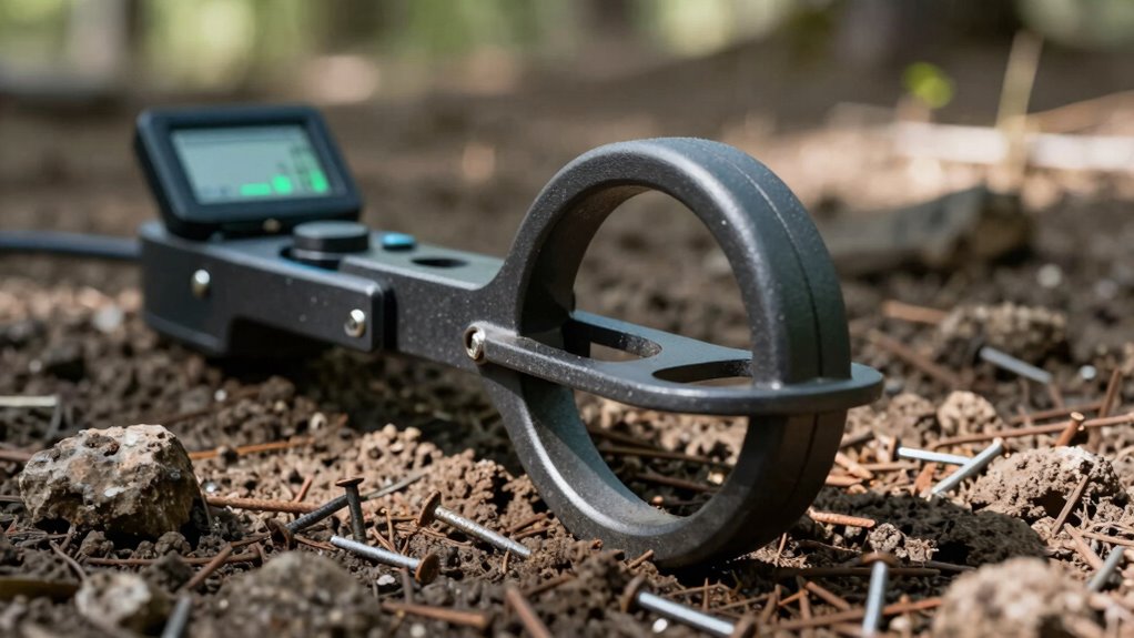 adjusting metal detector settings